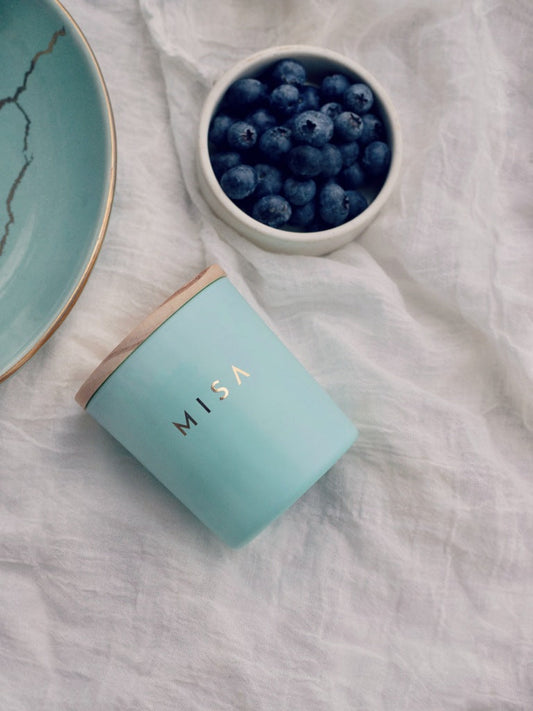 HEREBENE Luxe Minimalist Candle – White Matte Glass Jar