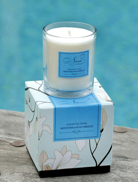 HEREBENE Scented Soy Candle – Elegant Floral Gift Box Edition