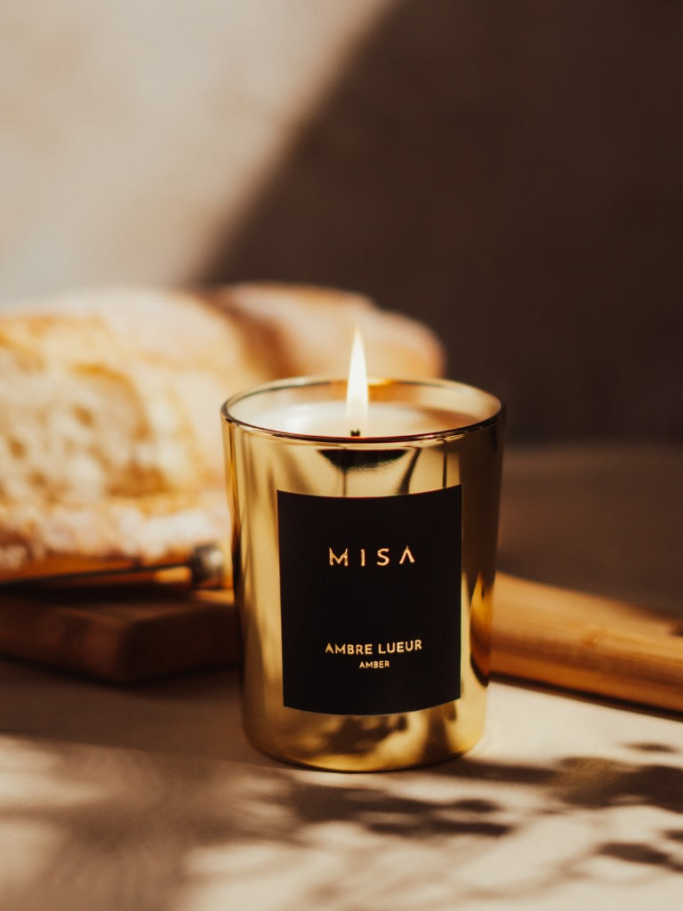HEREBENE Luxe Minimalist Candle – White Matte Glass Jar
