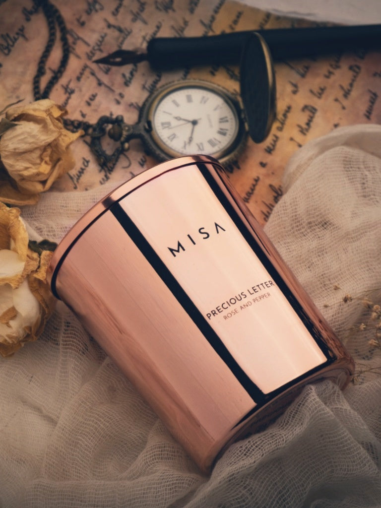 HEREBENE Luxe Minimalist Candle – White Matte Glass Jar