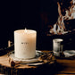 HEREBENE Luxe Minimalist Candle – White Matte Glass Jar