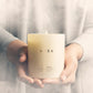HEREBENE Luxe Minimalist Candle – White Matte Glass Jar