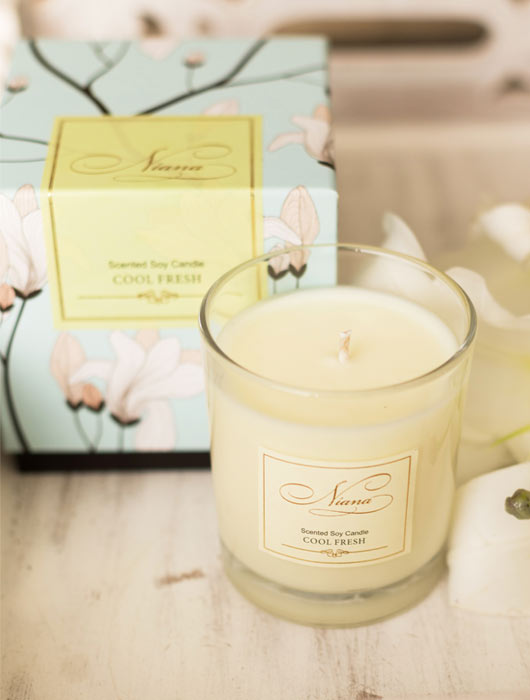 HEREBENE Scented Soy Candle  – Elegant Floral Gift Box Edition