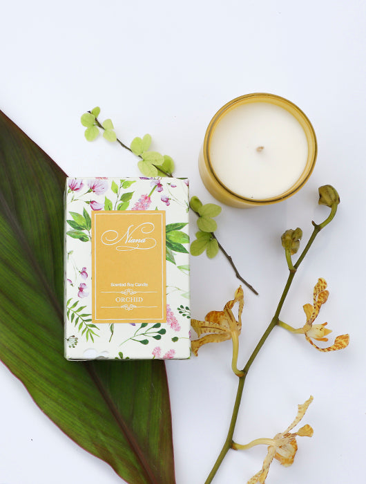 HEREBENE Scented Soy Candle  – Elegant Floral Gift Box Edition